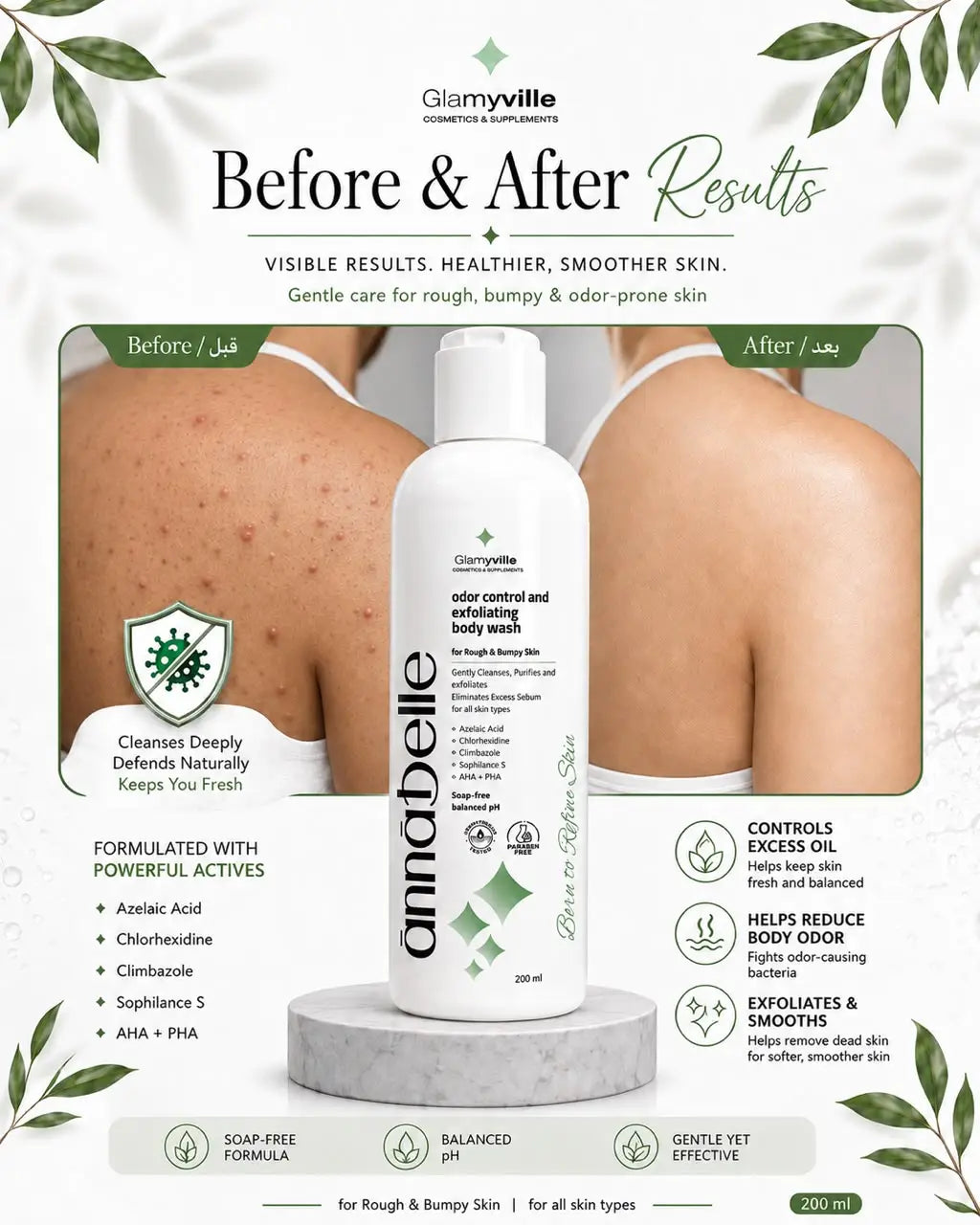 Annabelle Odor Control and Exfoliating Body Wash